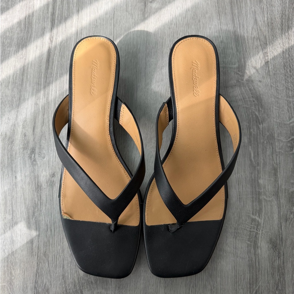 Madewell Black Heel Sandals